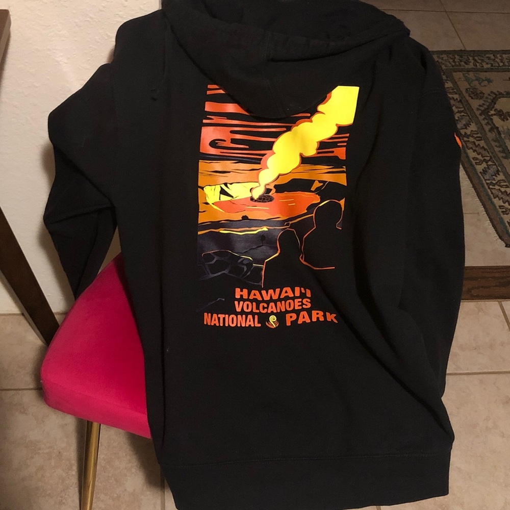 Hawaii Volcanoes National Park Black Hoodie